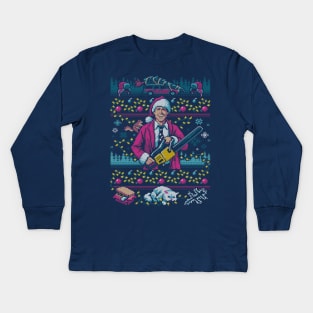 Hap, Hap, Happiest Sweater this Side of the Nuthouse Kids Long Sleeve T-Shirt